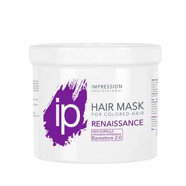 470мл Биомаска для поврежденных волос «Renaissance» без дозатора, IP